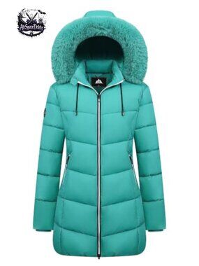 Women's Long Warm Winter Puffer Jacket Lightweight Quilted Down Coat